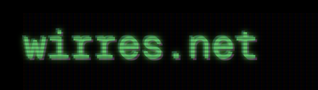 screenshot des wirres.net logos dieses artikels, der mit css gestyled wurde um wie auf einem alten, gr&uuml;nlich schimmernden r&ouml;hrenmonitor auszusehen