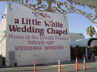 foto der little white wedding chapel in las vegas